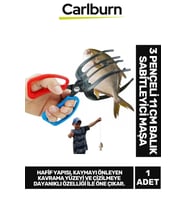 Özel Üretim Ergonomik Saplı Hafif Kaymayı Engelleyen 3 Pençeli 11 cm Balık Sabitleyici Maşa
