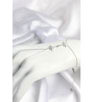 Pirinç Gümüş Renk Kutup Yıldızı Model Zirkon Taşlı Şahmeran - EBJ260725W44297