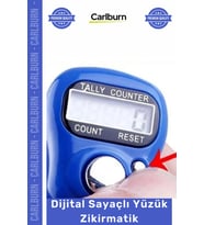 #Zikirmatik Parmak Tipi Dijital Tesbih Sayacı 99999 Pil Tasarruflu Uyku Modlu Yüzük Zikirmatik