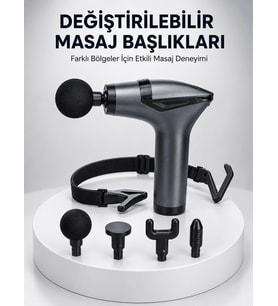 AKTÜEL 3in1 Taşınabilir Şarjlı Titreşimli Masaj Cihazı Çok Fonksiyonlu Yeni Nesil
