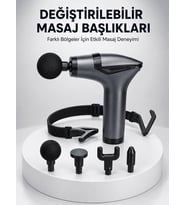 AKTÜEL 3in1 Taşınabilir Şarjlı Titreşimli Masaj Cihazı Çok Fonksiyonlu Yeni Nesil