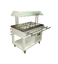 Atalay ASSB-03 Saladbarlar Orta Tip Ahşap Kaplama GN 1/1 x 3 - 230 V