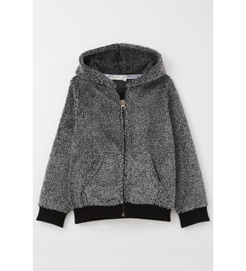 Breeze Erkek Bebek Peluş Hırka Kapüşonlu Fermuarlı 9 Ay-3 Yaş, Siyah