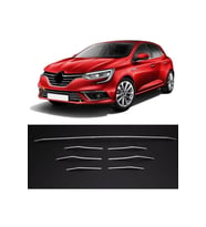 Renault Megane 4 Krom Ön Tampon Alt Çıta 7 Prç. P.Çelik 2015-2020