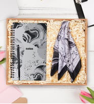 Fular & Defter Kalem Hediye Seti