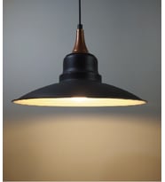 RİOLİGHT RETRO TEKLİ METAL SARKIT ÇAP: 30CM (Siyah)