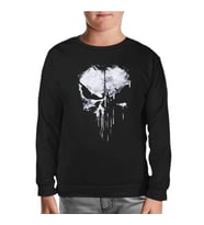 Punisher - Logo Punch Siyah Çocuk Sweatshirt