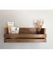 BK Home Ahşap Banyo Rafı Banyo Düzenleyici (Beyaz)