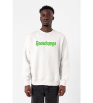 Goosebumps Lettern Beyaz Erkek 2ip Sweatshirt