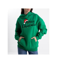 Unisex Merry Christmas Kapüşonlu Sweatshirt