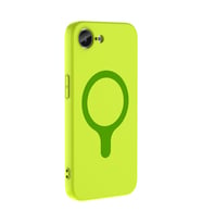 iPhone 17E Kılıf M-Safe Şarj Özellikli Aris Silikon Kılıf Yeşil