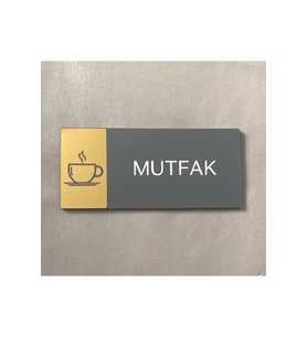 Mat Gold Seri Mutfak Yönlendirme Levhası