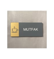 Mat Gold Seri Mutfak Yönlendirme Levhası