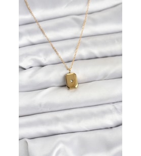316L Çelik Zincir Gold Renk Minimal Kutup Yıldızı Model Kadın Kolye - TJ-BKO10683