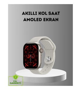 Mey İthalat® Bluetooth 5.2 Akıllı Saat Kablosuz Şarjlı Sesli Asistanlı 420 mAh Günlük Kullanım
