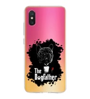 Xiaomi Mi 8 Pro Uyumlu Kapak Dog Father Tasarımlı Şeffaf Silikon Kılıf