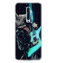 Oppo Reno 2Z 4 Lite 4 Pro 5 6 7 A31 Kılıf Desemli Silikon Dog Guitar 1789