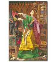 Cakatablo Morgan Le Fay Kral Arthur'un Koruyucusu Cadı MDF Tablo