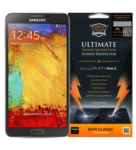 Buff Galaxy Note 3 ile Uyumlu Darbe Emici Film
