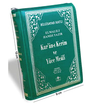 Kuranı Kerim ve Yüce Meali Bilgisayar Hatlı Cep Boy Fermuarlı