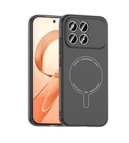 Lexroo Xiaomi Poco F8 Pro Kılıf M-Safe Şarj Özellikli Kamera Korumalı Elio Sert PC Kılıf - Siyah