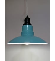 RİOLİGHT 1RETRO,RUSTİK,MODERN TURKUAZ İÇİ BEYAZ MUTFAK,ODA,CAFE İÇİN METAL SARKIT AVİZE ÇAP:30CM