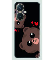 Vivo Y27 Kılıf Silikon Desen Özel Seri Love Animals 1780
