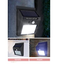 Technojet 20 Ledli Hareket Sensörlü Güneş Enerjili Şarj Olabilen Bahçe Aydınlatma Lambası DışMekan