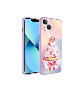 Apple iPhone 13 Uyumlu Kılıf Kamera Korumalı Desenli Sert Silikon Zore Epoksi Kapak (Model 11)