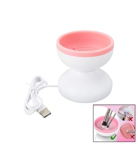 MAKEUP BRUSH CLEANER MAKYAJ FIRÇA TEMİZLEME MAKİNESİ USB ÇALIŞMA - SİLİKON TIRTIKLI HAZNE (5343)