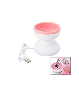 MAKEUP BRUSH CLEANER MAKYAJ FIRÇA TEMİZLEME MAKİNESİ  USB ÇALIŞMA - SİLİKON TIRTIKLI HAZNE (5343)
