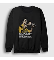 Presmono Unisex Siyah Brilliance Bruce Lee Sweatshirt 256668tt