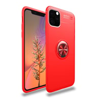 Iphone 11 Kılıf Range Yüzüklü Silikon - Kırmızı