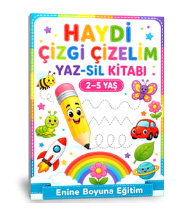 Haydi Çizgi Çizelim YAZ-SİL Kitabı