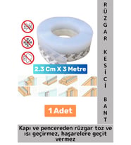Premium Seri Kapı Altı Pencere Rüzgar Toz Isı Böcek Haşere Önleyen Rüzgar Kesici Bant 3 Metre