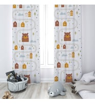 Çocuk Odası Dijital Baskılı 135x260cm Tek Kanat Fon Perde Model 00123