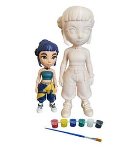 Kpop Zoey Figürü 3d Baskı Boyama Seti (Ham)