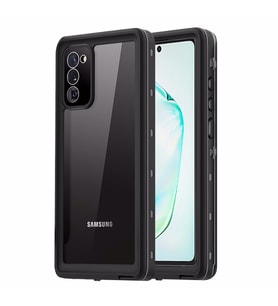Microsonic Samsung Galaxy Note 20 Kılıf Waterproof 360 Full Body Protective Siyah