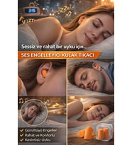 Köpük Kulak Tıkacı – Gürültü Azaltıcı & Uyku Dostu KKT-6202