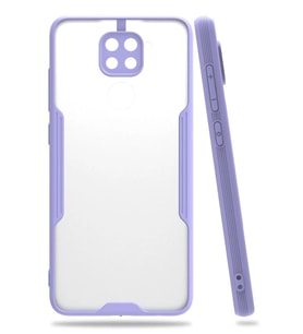 Newface Xiaomi Redmi Note 9 Kılıf Platin Silikon - Lila
