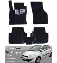 RENAULT SCENİC 2 (2002-2009) Uyumlu EVA Paspas Tam Set–Oto Paspas,Araca Özel,Kolay Montaj