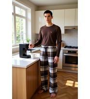 Erkek Ekose Pijama Takımı Flanel Kumaş Fonksiyonel Dayanıklı Kaliteli Konforlu Estetik Şık