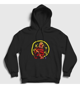 Presmono Unisex Siyah Logo Nirvana Kurt Cobain Kapüşonlu Sweatshirt 35572tt