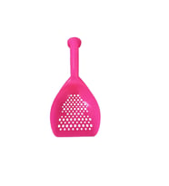 Jumbo Kedi Kumu Küreği 04804  30 cm Güçlendirilmiş Sert Plastik Elek (6 Renk) (Pembe)