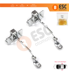 Renault Megane MK1 1996-2003 7700828428 İçin 2 EA Arka Sağ ve Sol Kapı Gergi Yayı