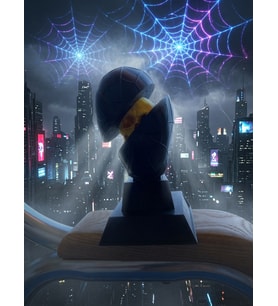 Riva Self Spider-Man Örümcek Adam Kurukafa Büst Figür Dekoratif Koleksiyonluk Biblo 3D Baskı