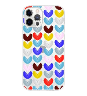 PrintiFy Apple  iPhone 12 Pro ile Uyumlu 1mm Slim Fit Water Color 1 Baskılı Şeffaf  Kılıf