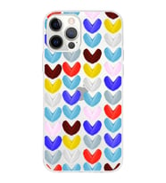 PrintiFy Apple  iPhone 12 Pro ile Uyumlu 1mm Slim Fit Water Color 1 Baskılı Şeffaf  Kılıf