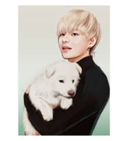 Köpek Tae Tablo Ahşap Poster Dekoratif Kod4906