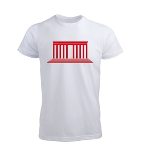 Anıtkabir Tasarımlı Tişört (Düz Beyaz)